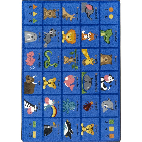 Friendly Phonics Animals Rug - Joy Carpets